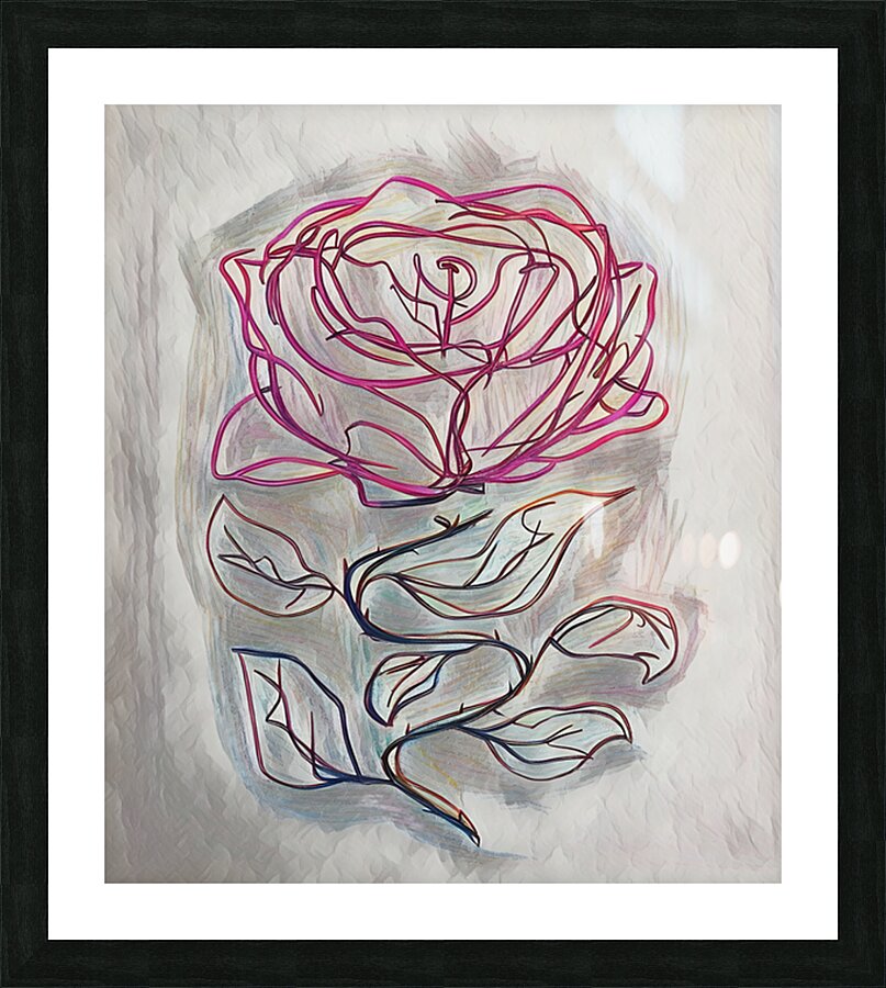 ArtXcl 367 Flower Rose Picture Frame Printing