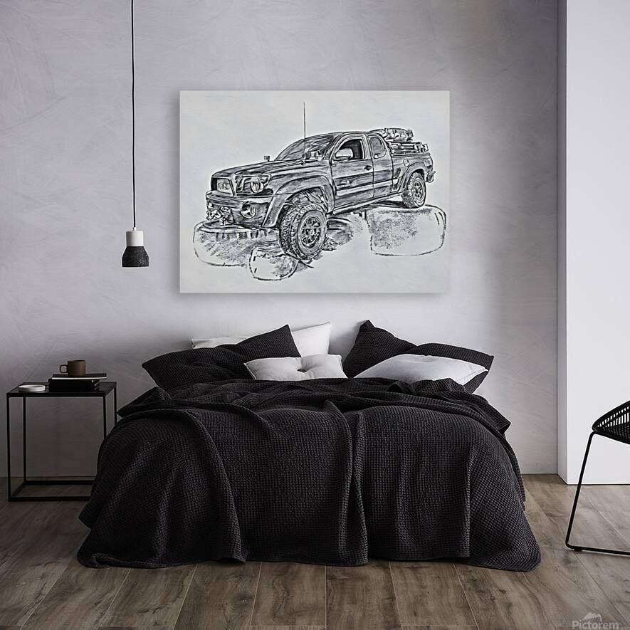 pickup truck drawing Reproduction