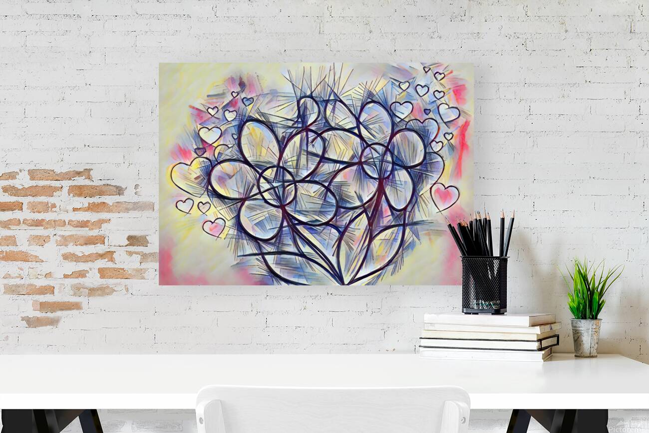 ArtXcl 412 flowers-hearts Reproduction