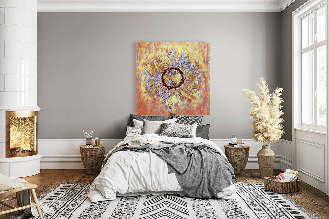 ArtXcl 381 sunflower-drawing Reproduction