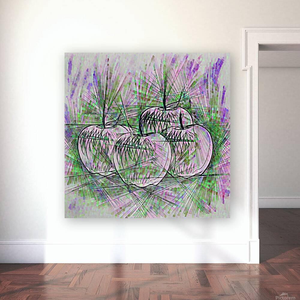 ArtXcl 301 apples pencil sketch Reproduction