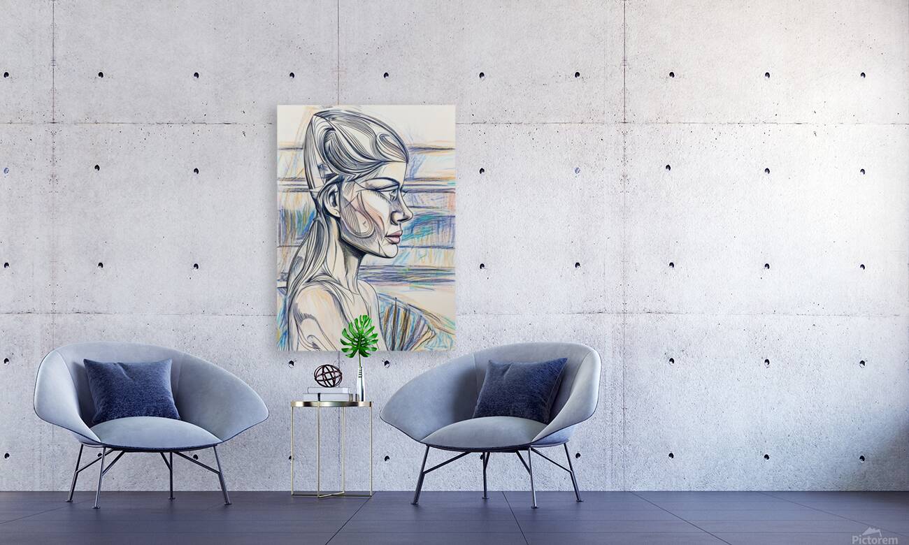 ArtXcl 320 woman portrait abstract Reproduction