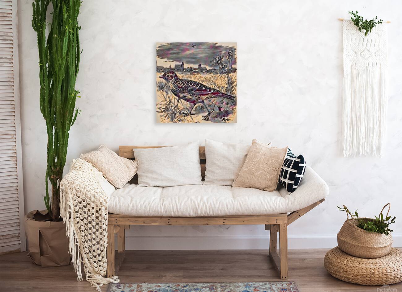 ArtXcl 330 bird walking Reproduction