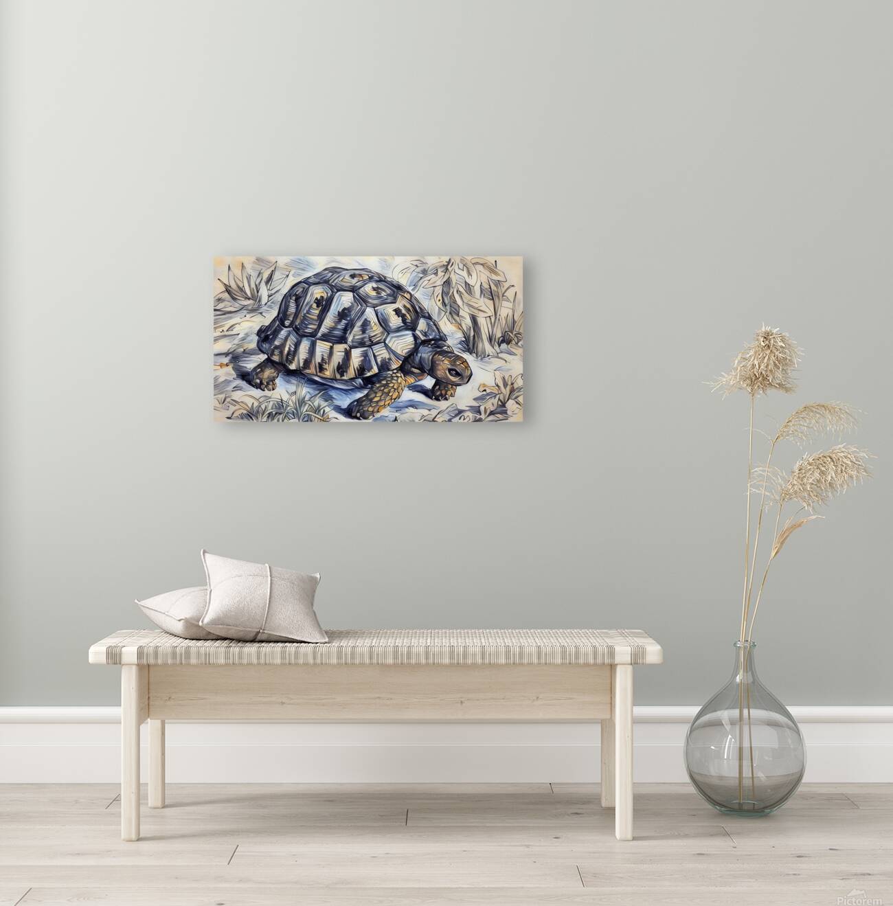 ArtXcl 332 tortoise pencil sketch Reproduction