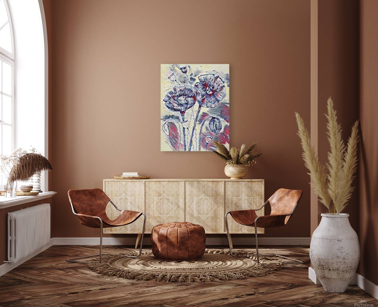 ArtXcl 338 poppies real pencil sketch Reproduction