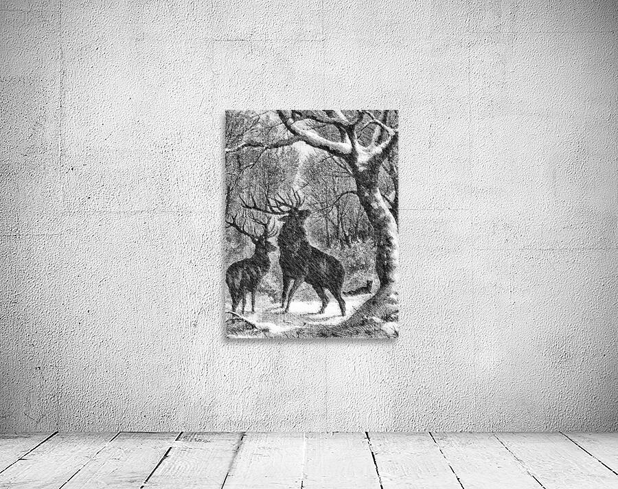 winter deers Wall Preview