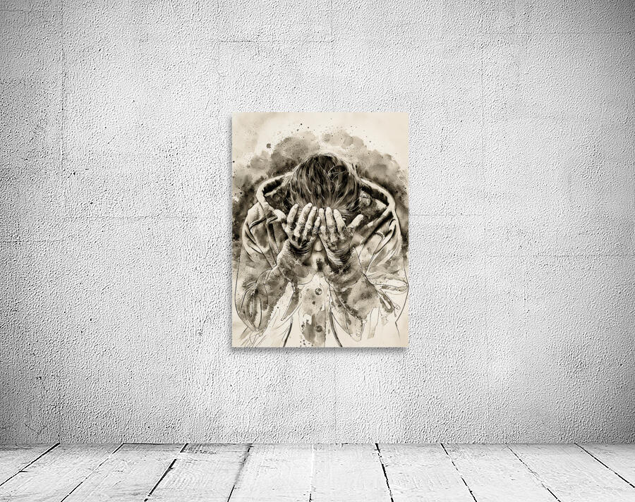 ArtX 503 woman praying Wall Preview