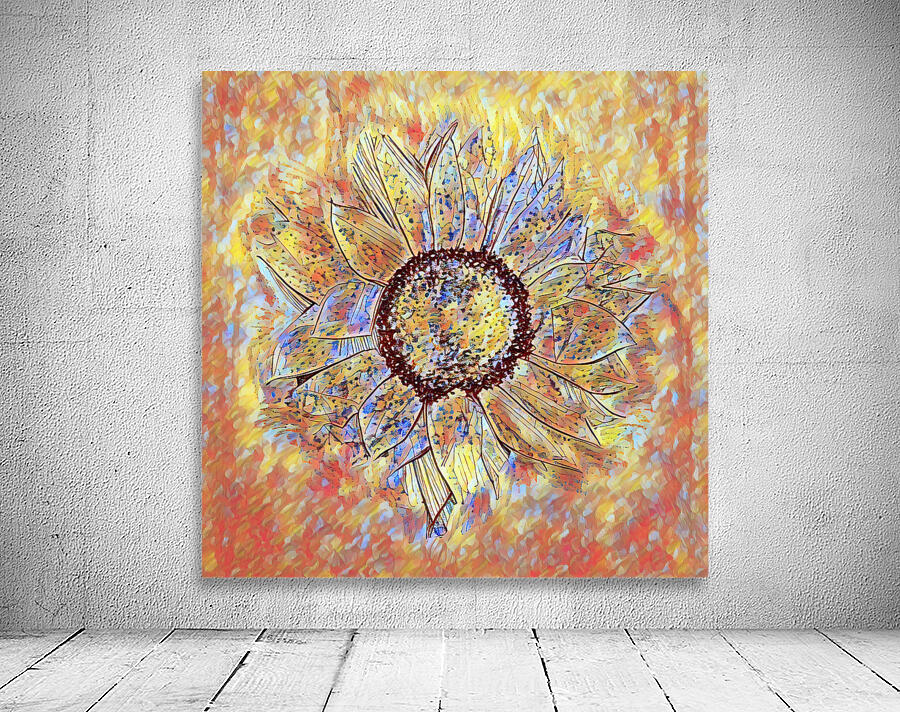 ArtXcl 381 sunflower-drawing Wall Preview