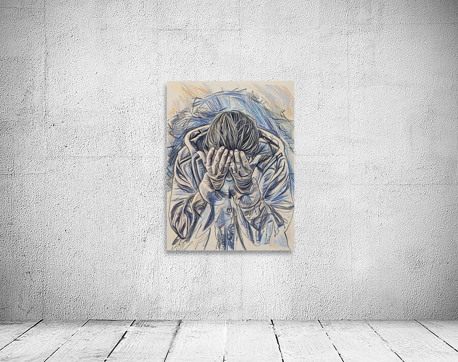 ArtXcl 323 woman praying Wall Preview