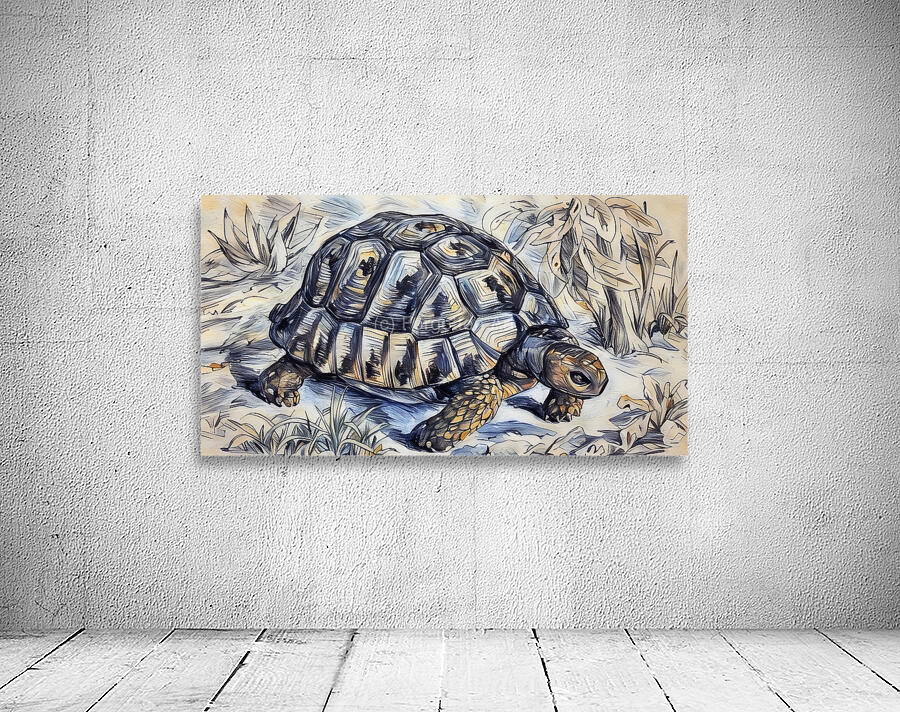 ArtXcl 332 tortoise pencil sketch Wall Preview