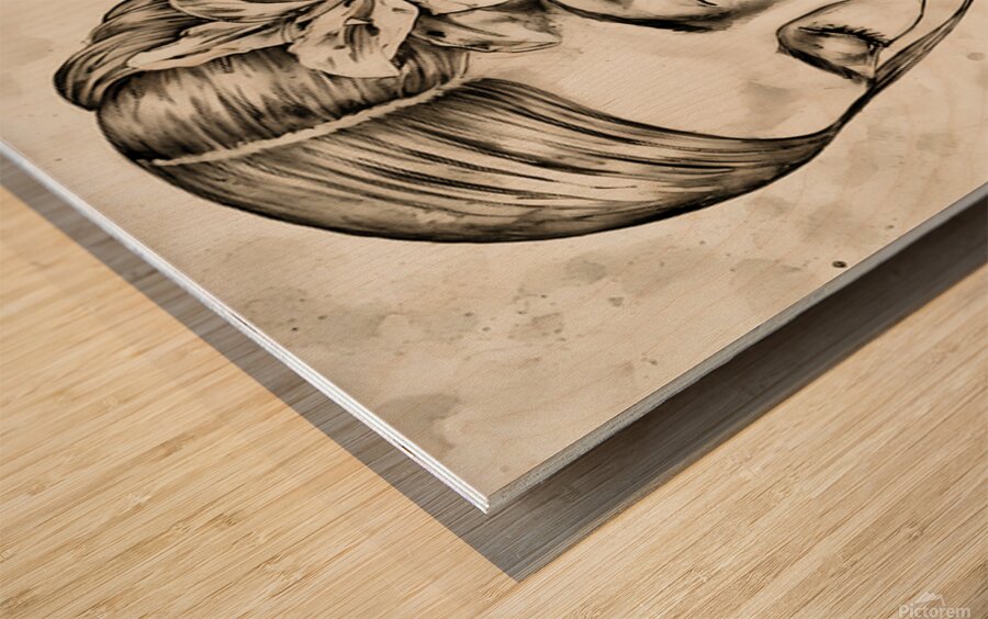 ArtX 539 woman Wood print