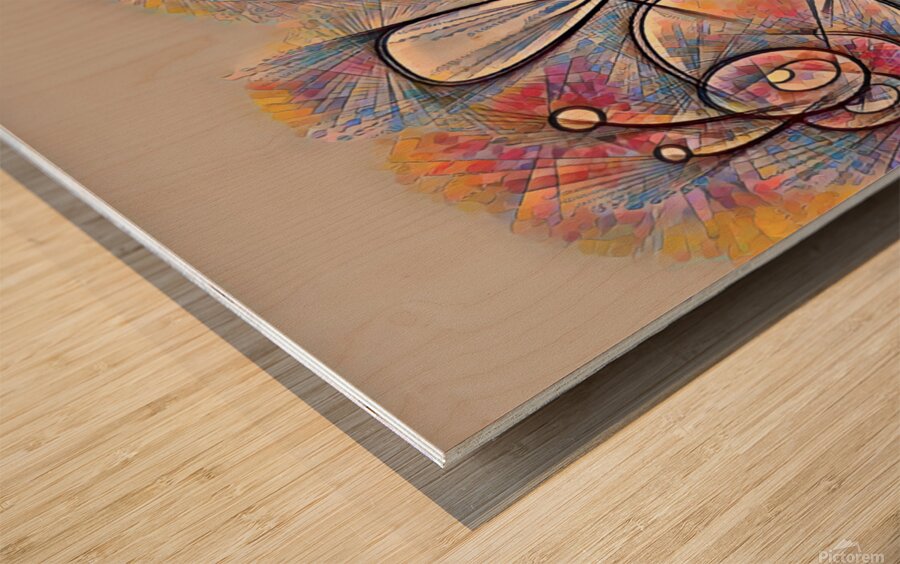 ArtXcl 303 bee pencil sketch Wood print