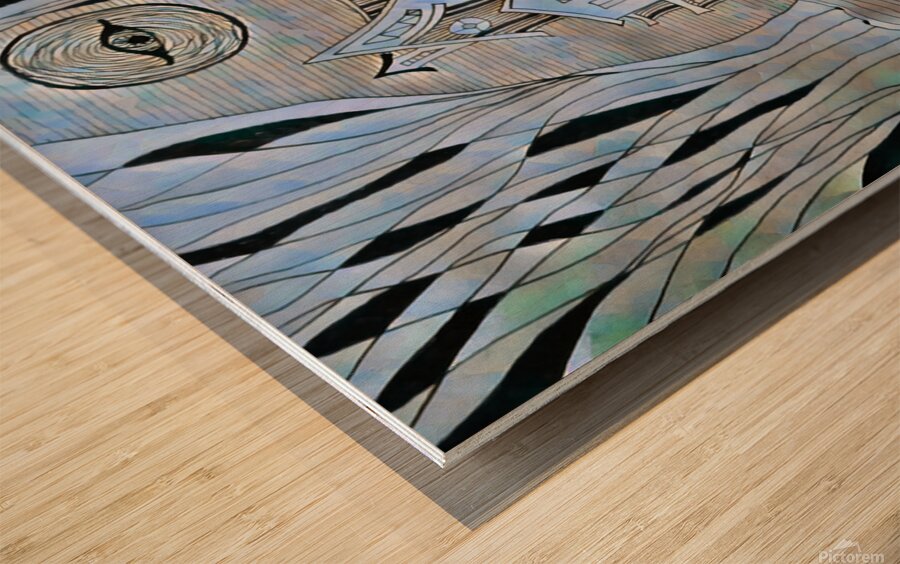 ArtXcl 325 abandoned house forest Wood print