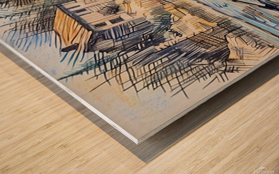 ArtXcl 321 boat lake Wood print