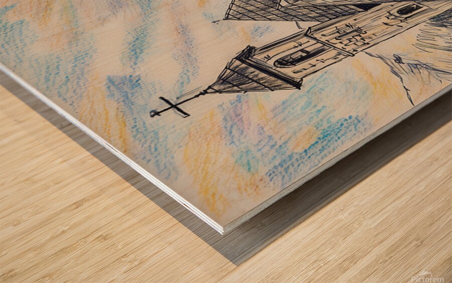 ArtXcl 328 church albania Wood print