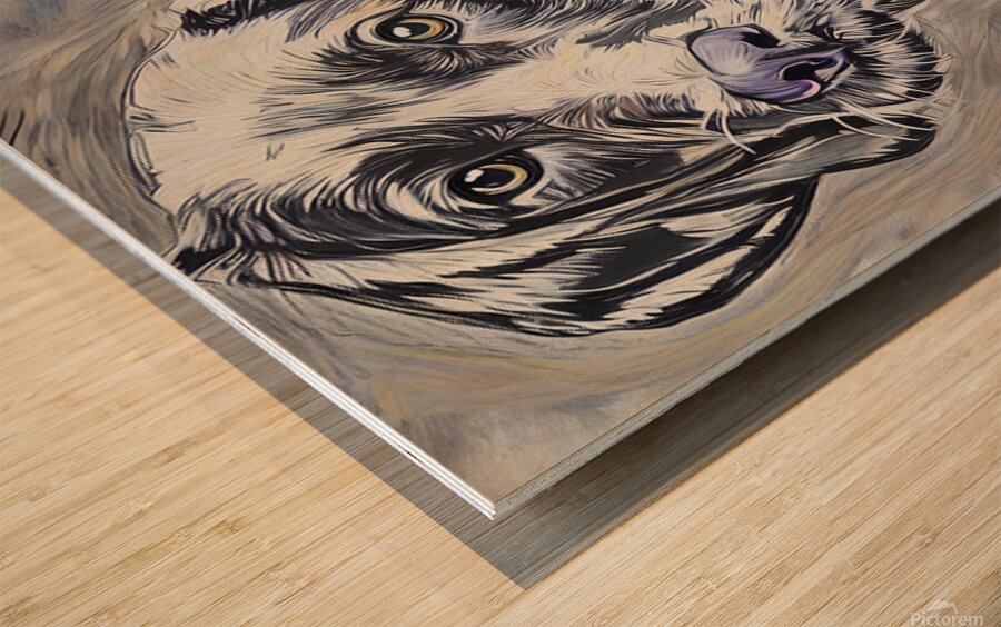 ArtXcl 324 Dog face Wood print