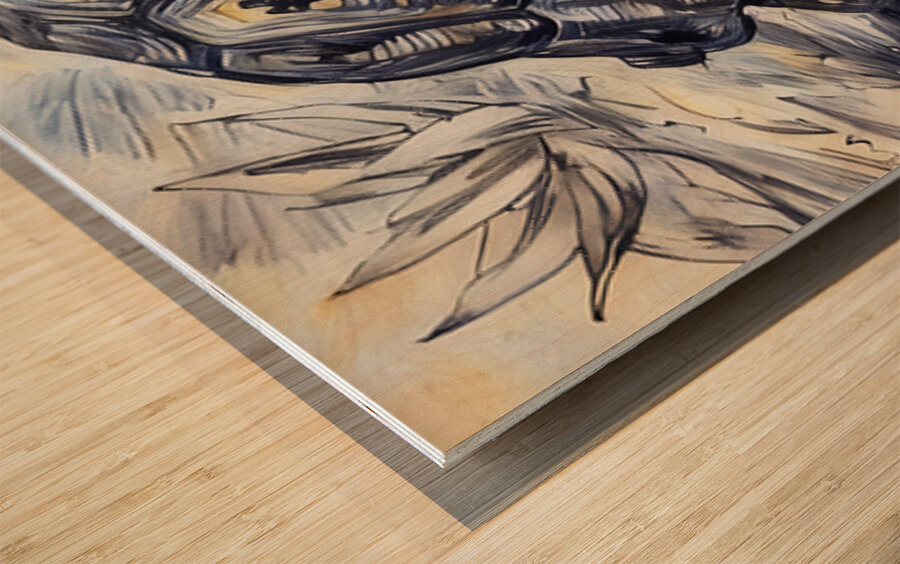 ArtXcl 332 tortoise pencil sketch Wood print