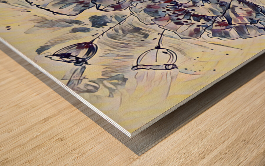 ArtXcl 338 poppies real pencil sketch Wood print