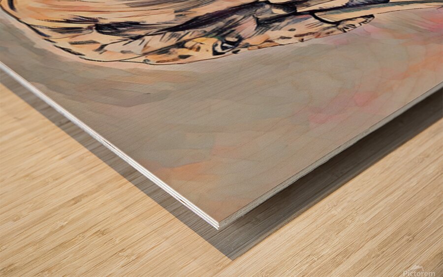 ArtXcl 339 elephant pencil sketch Wood print