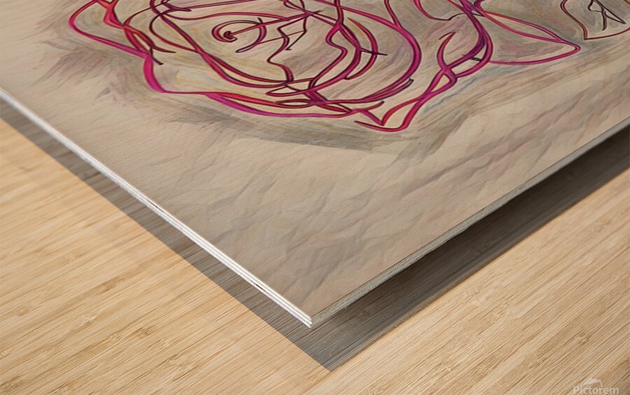 ArtXcl 367 Flower Rose Wood print