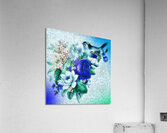 flower bird cyano Acrylic Print