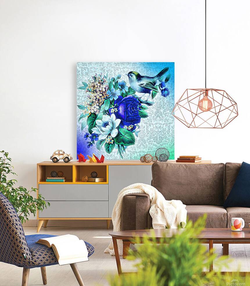 flower bird cyano Reproduction