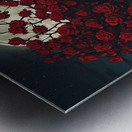 Red roses in the moonlight Metal print