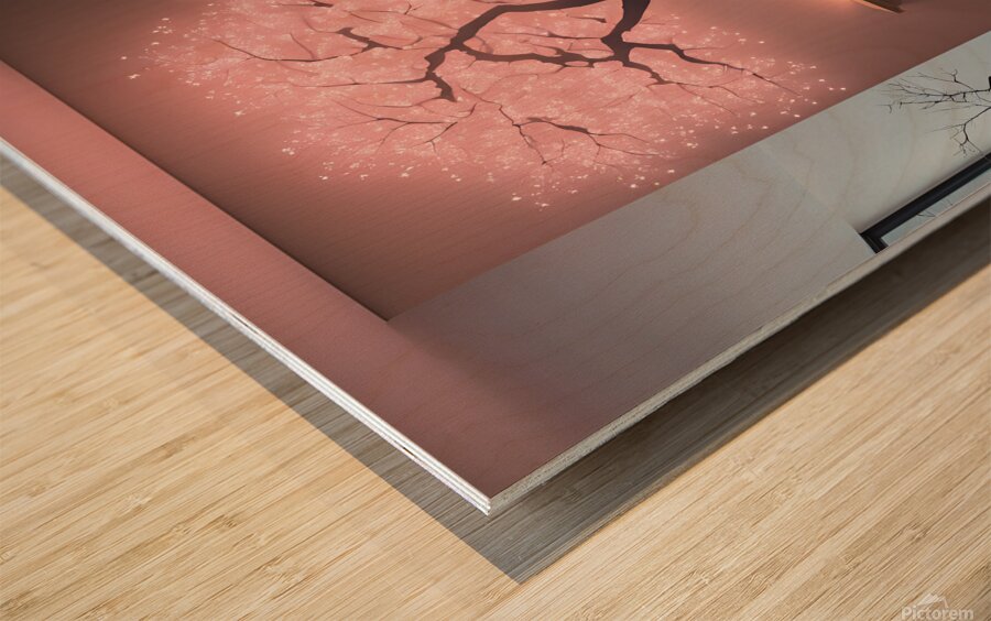 Sakura Tree Wood print