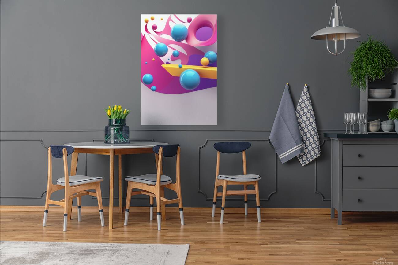 Modern 3d abstract wallpaper Reproduction