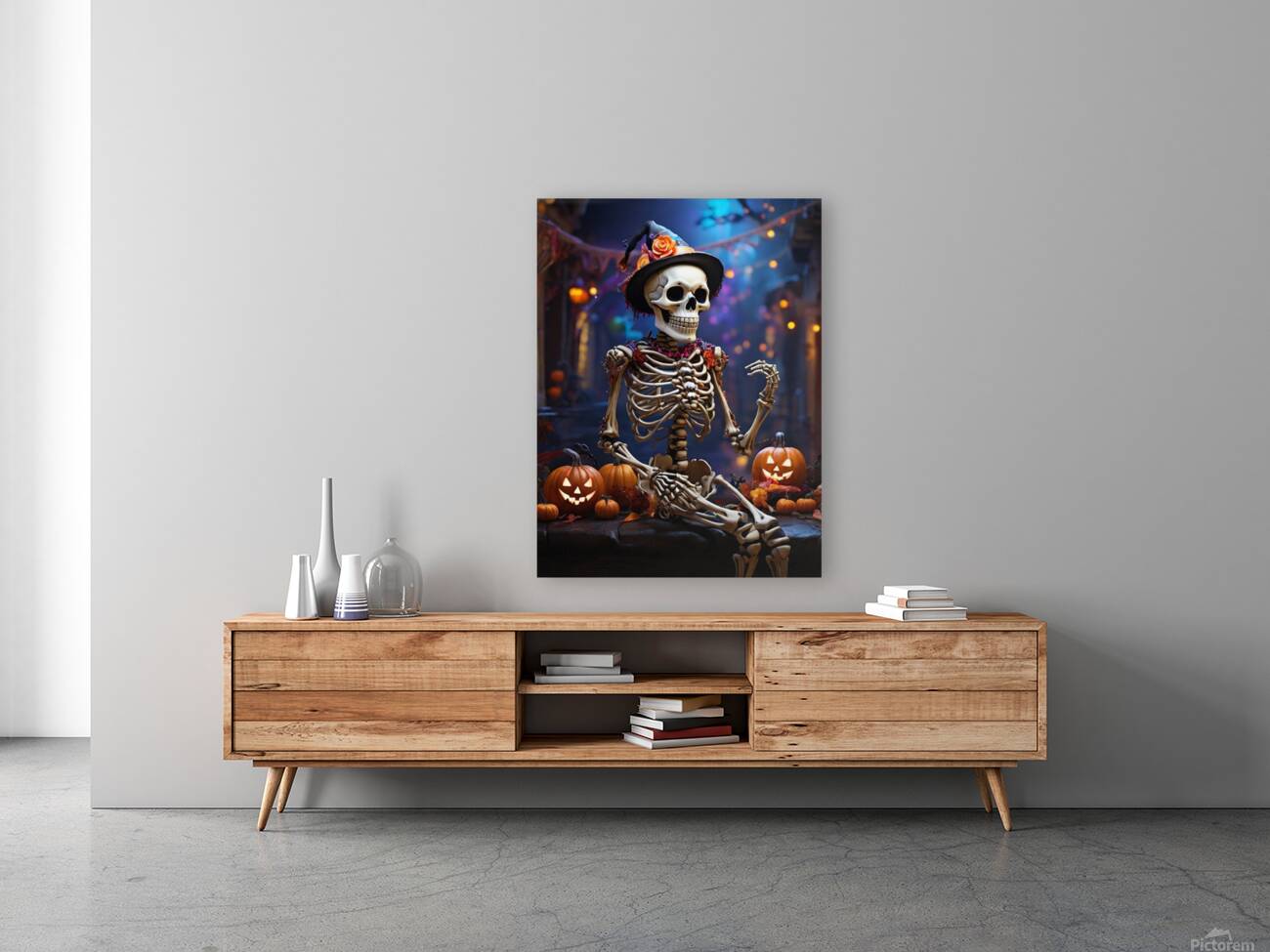 Default A jubilantly festive skeleton adorned in  1716758991.4803 Reproduction