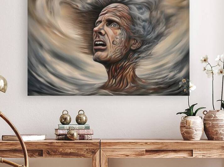 Default Emotional Maelstrom Surreal Portrait by GHANM ALYOUSEF