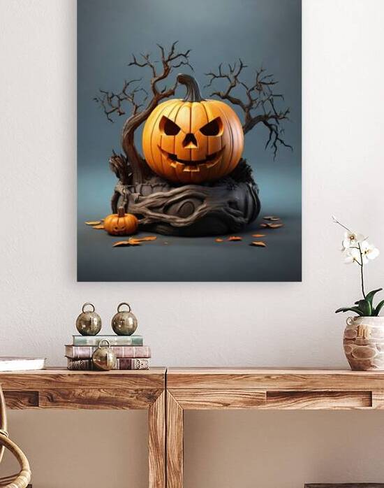 Default PSD happy halloween 3d design with pumpki by GHANM ALYOUSEF