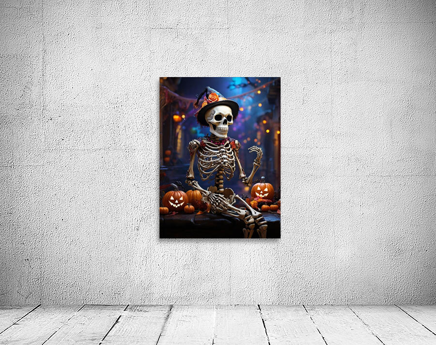 Default A jubilantly festive skeleton adorned in  1716758991.4803 Wall Preview