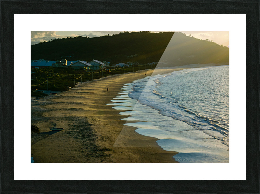 Walking on the beach Picture Frame print