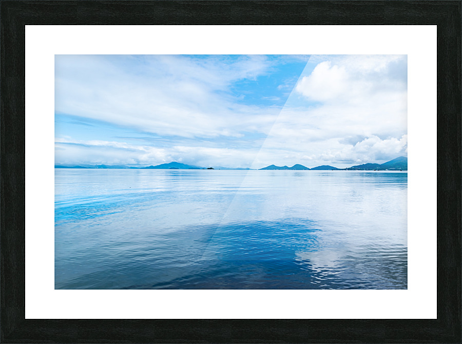 Blue sea Picture Frame print