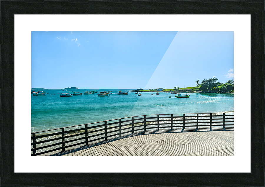 Fishing boats Picture Frame print