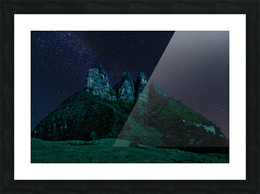 Twins at night Picture Frame print