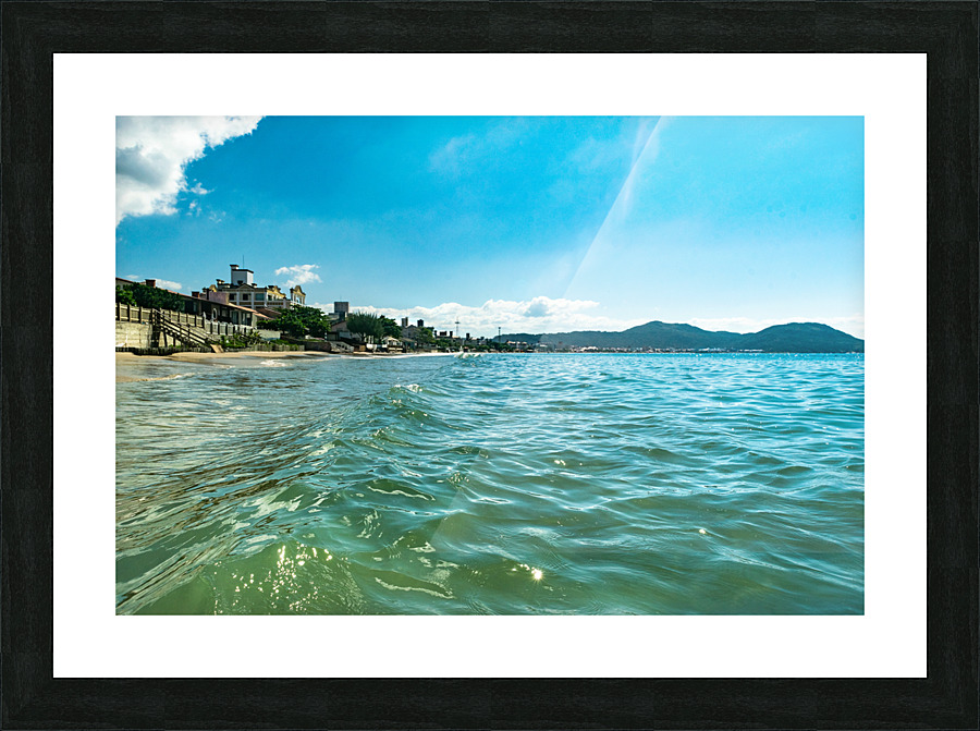 Green sea Picture Frame print