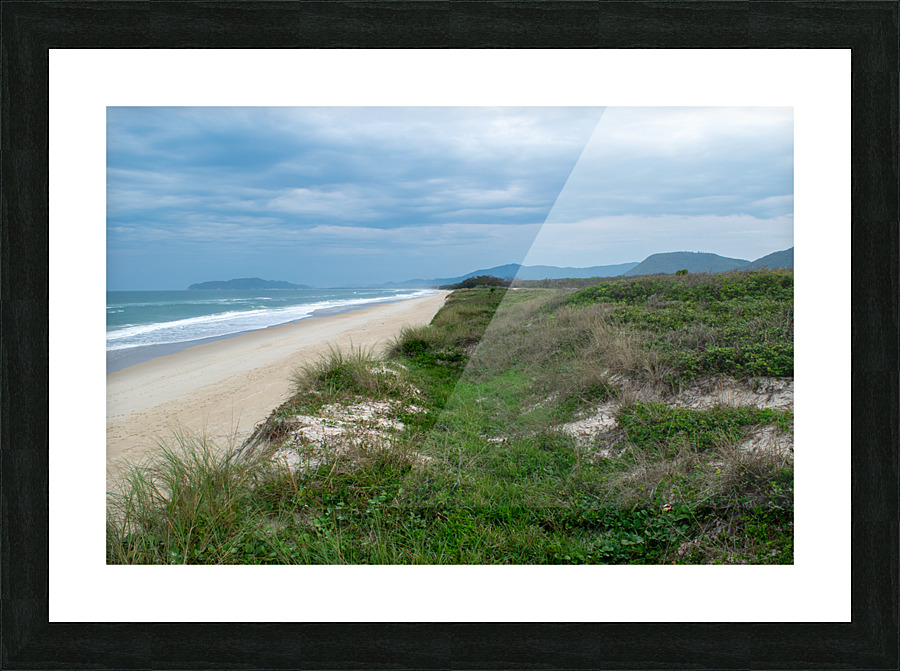 Lone beach Picture Frame print