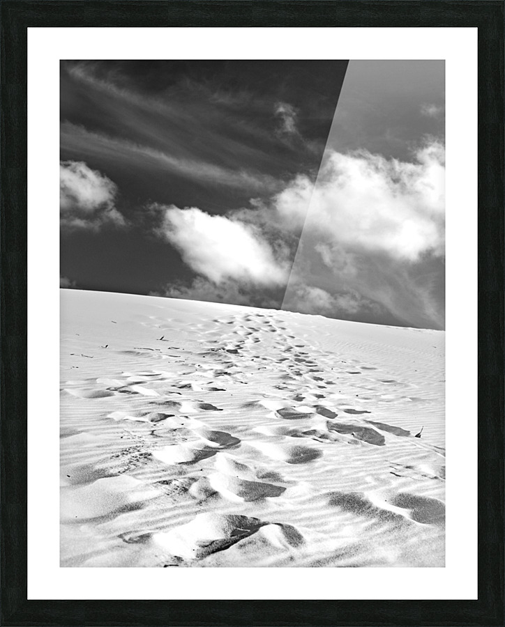 Dune b&w Picture Frame print