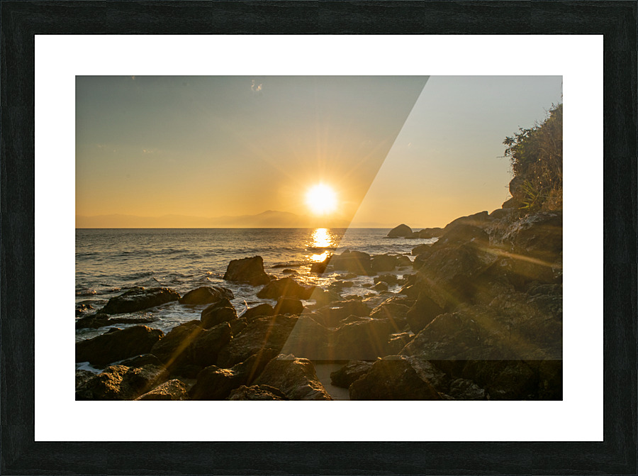 Clear sunset Picture Frame print
