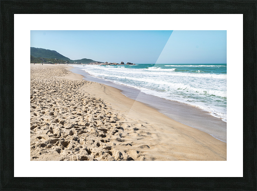 Isolated Beach Picture Frame print