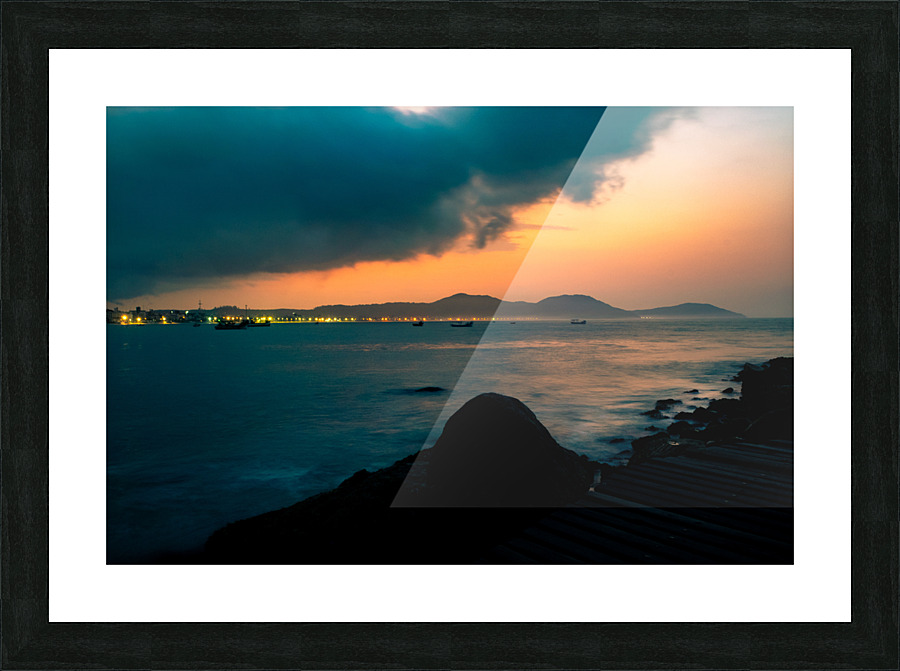 Sunset long-expo Picture Frame print