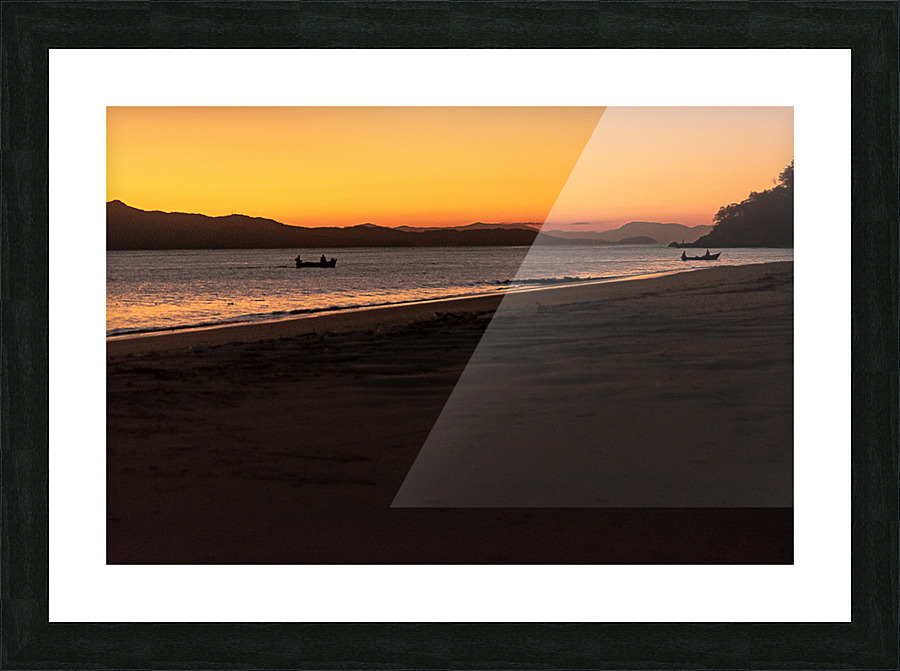 Fisherman returning Picture Frame print