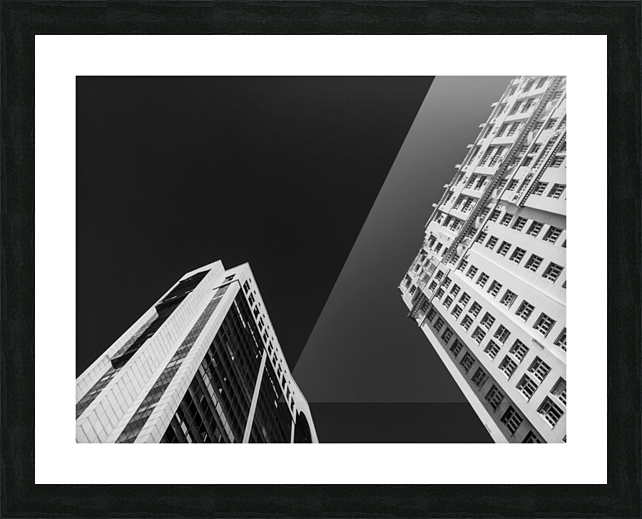 Buildings B&W Picture Frame print