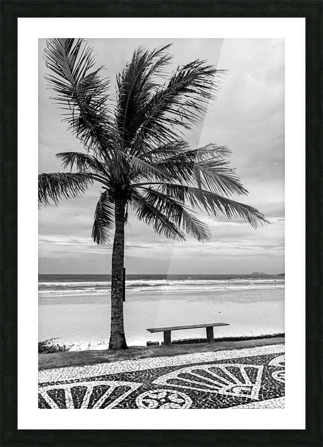 Copacabana B&W Picture Frame print