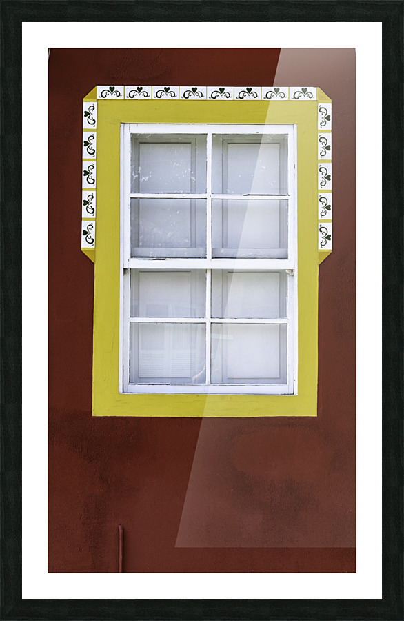 Yellow Window Picture Frame print