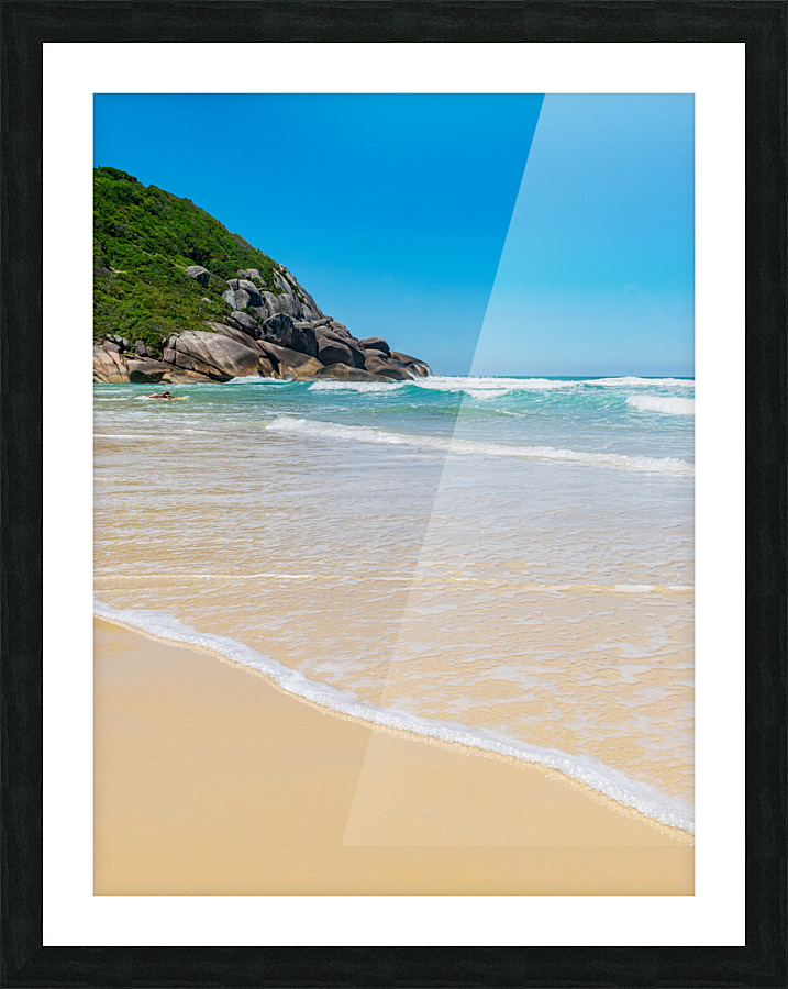 Calm Beach Picture Frame print