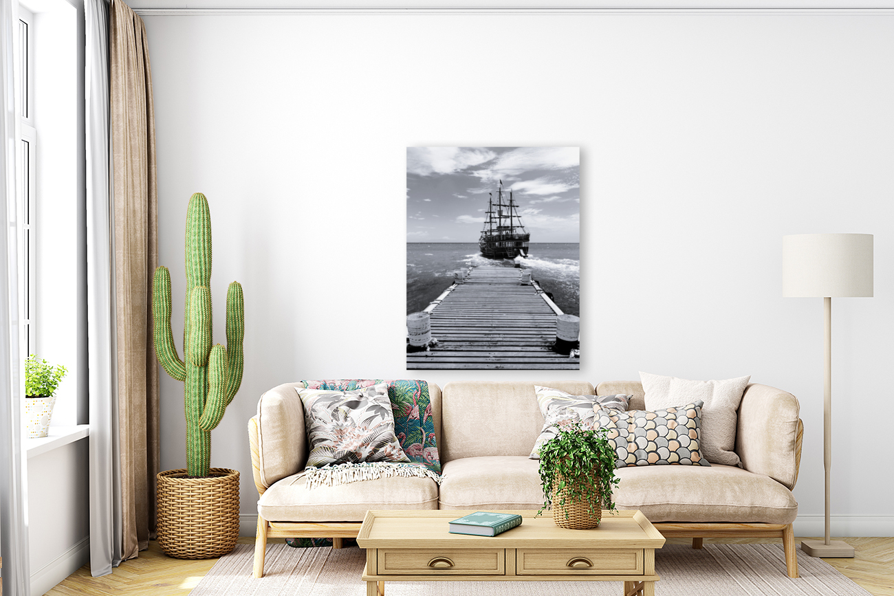 Leaving black & white Reproduction