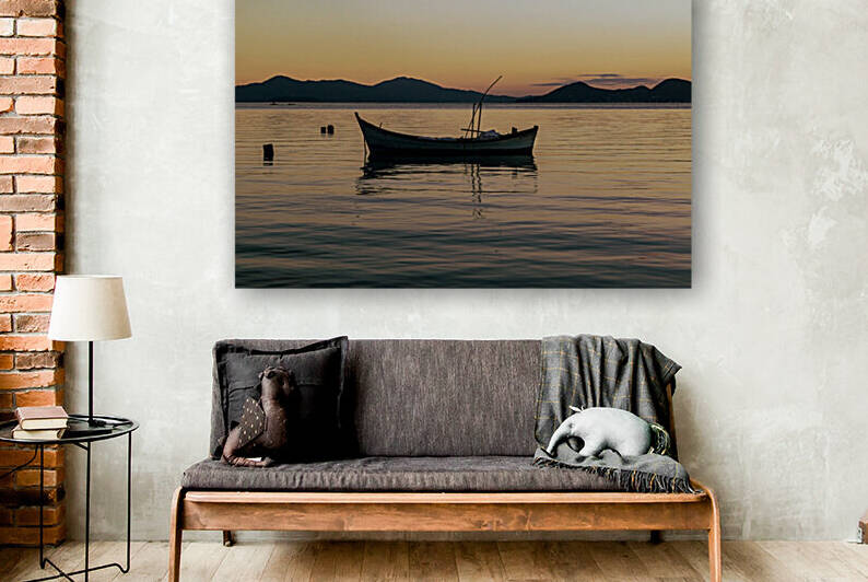 Boat at Sundown Reproduction